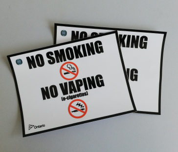 no smoking stickers