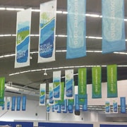 hanging ceiling banner