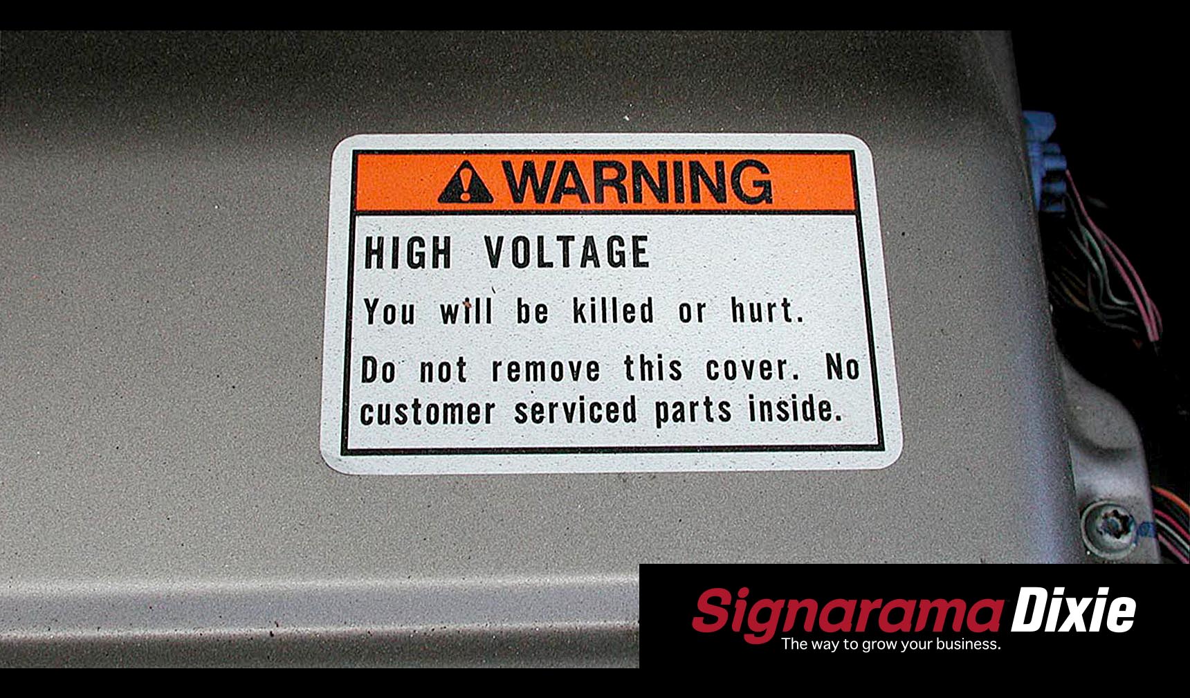 warning voltage sign