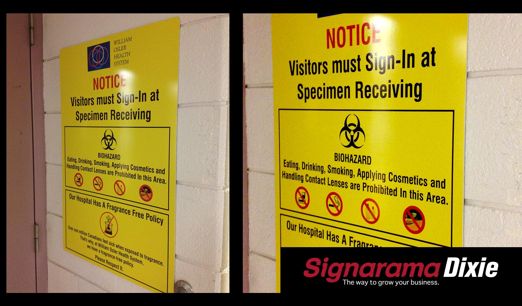 safety signs and labels