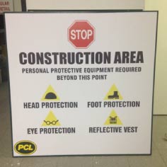 construction area signs