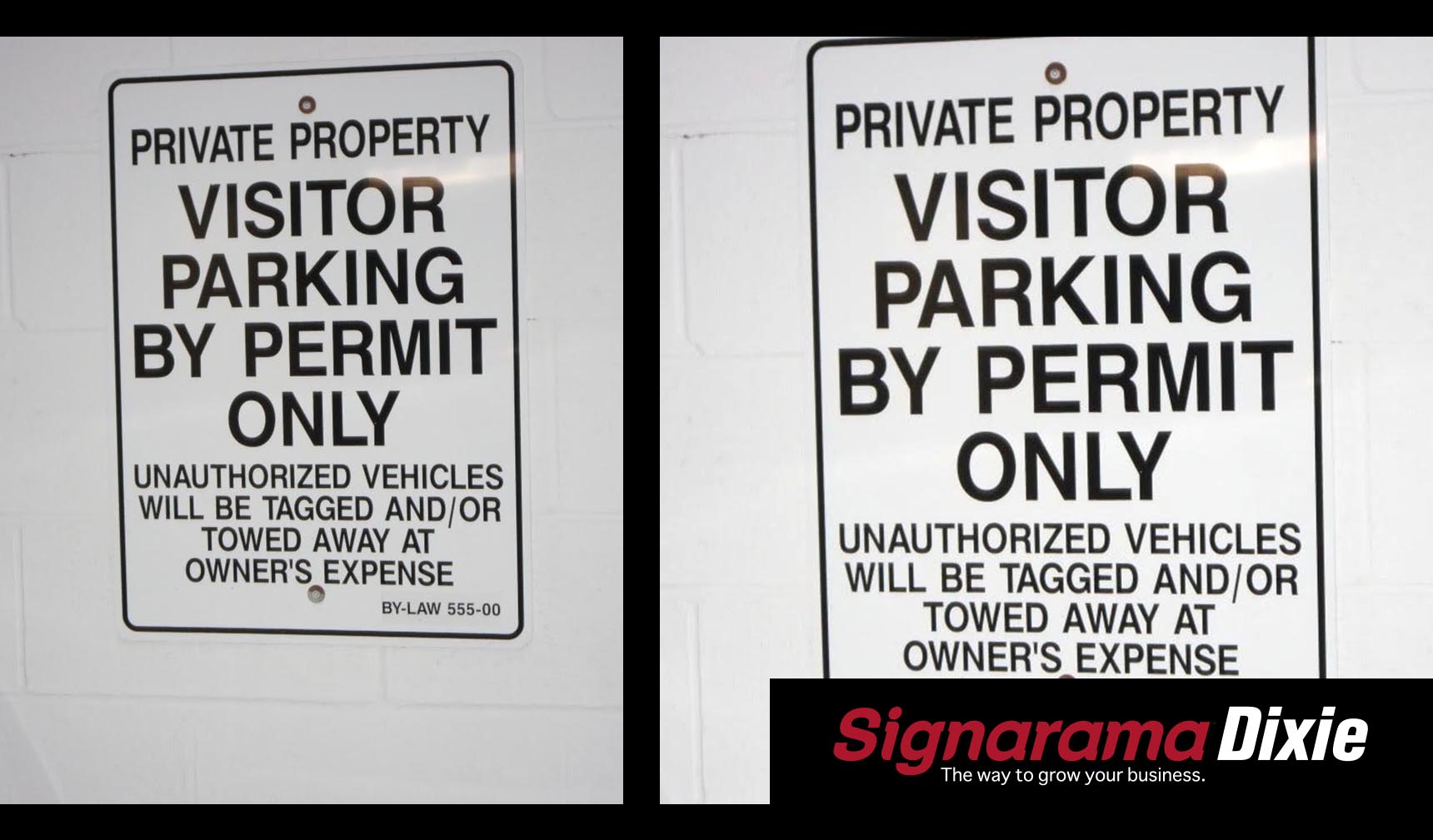 Visitor Parking Sign by Permit